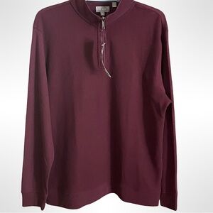 Ted Baker 1/4 Zip Pullover Sweater Funnel Collar Size XL NWT!